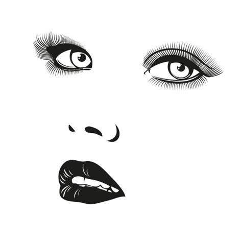 Beautiful Woman Face With Natural Nude Makeup Vector Image