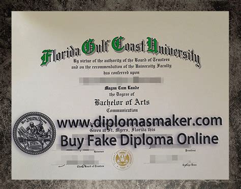 How To Create Fake Florida Gulf Coast University Degree