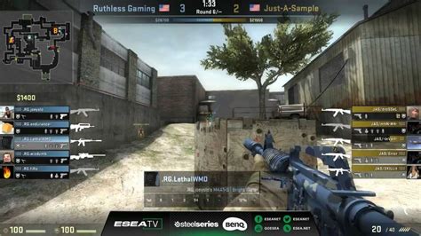 ESEA Intermediate Match Ruthless Vs Just A Sample Spotlight On CS GO