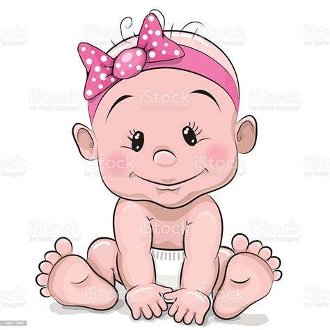 Cute Cartoon Baby Girl Stock Illustration - Download Image Now - 2015 ...