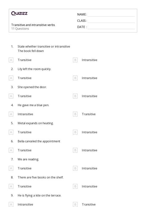 50 Verbs Worksheets For 5th Class On Quizizz Free And Printable