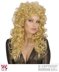 Perücke in blond Showgirl in Box blonde Damenperücke Scherzwelt