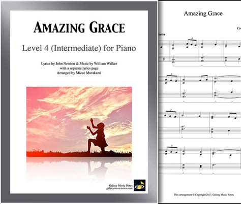 Amazing Grace Piano Sheet Music [intermediate]