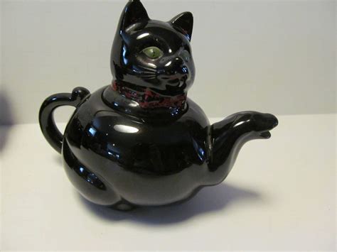 Sweet Pussy Cat Redware Pottery Cat Teapot Brown Redware Pottery Redware Teapots Cat Lover Gift