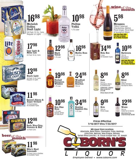 Coborns Liquor Ad July 16 22 2017