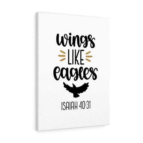 Scripture Walls Isaiah Wings Like Eagles Bible Verse Canvas