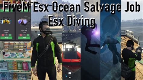 Gta V Fivem Esx Ocean Salvage Job And Esx Diving Youtube