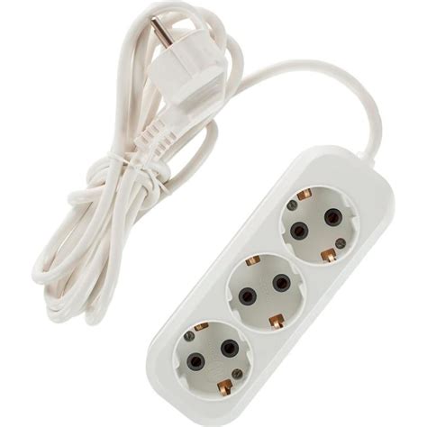 Бытовой удлинитель LINZO 3 метра, 3 розетки, заземление, ПВС 3x0,75 ...