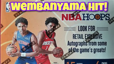 NEW 2023 24 NBA Hoops Blaster Box Wembanyama Pro Unis YouTube