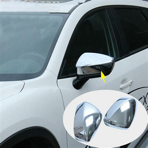 For Mazda Cx Abs Chrome Rear View Side Door Mirror Cover