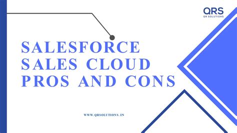 Ppt Salesforce Sales Cloud Pros And Cons Qr Solutions 1