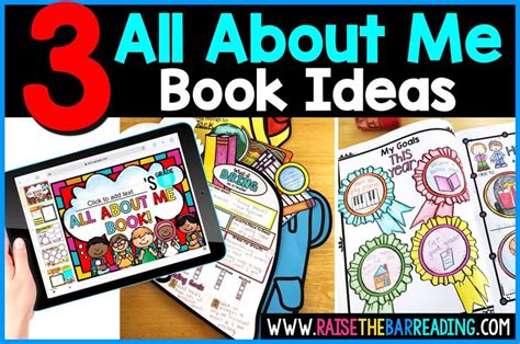 All About Me Book Templates 1st To 5th Grade Raise The Bar Reading In 2022 All About Me