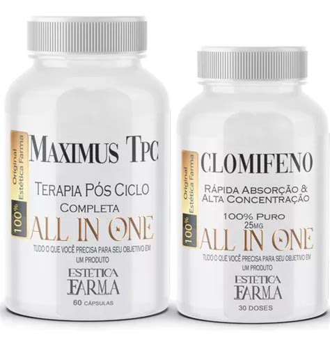 Clomifeno 25mg Maca Peruana Tpc Completa Kit Parcelamento Sem Juros