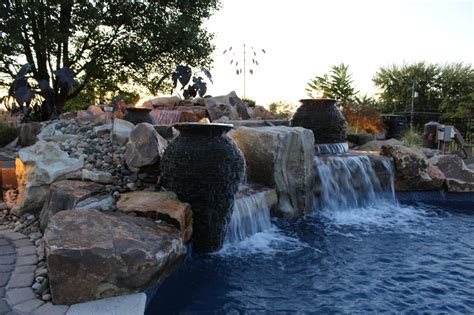 Waterfall Water Feature - Willow Gates Landscaping