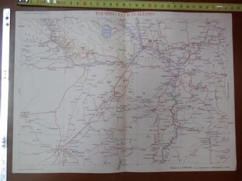 Vecchia Carta Geografica D Epoca Fascista Mappa Aoi La Regione Dell