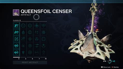 Queensfoil Censer New Seasonal Artifact Season Of The Wish Season