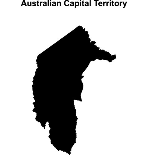 Australian Capital Territory outline map 44770488 Vector Art at Vecteezy