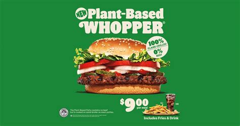 [1 For 1 Promo] Burger King Now Has A Plant Based Whopper Available On