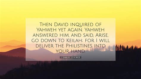 1 Samuel 234 Web Desktop Wallpaper Then David Inquired Of Yahweh Yet