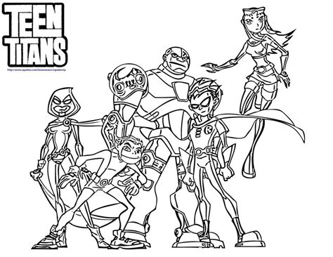 Jovem Titans Para Colorir - Desenhos dos Jovens Titans para Colorir - Teen Titans - Brinquedos de Papel
