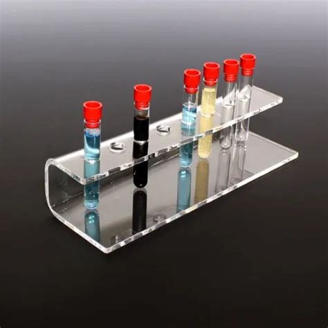 Clear Acrylic Test Tube Holders Tube Display Stand Rack With Holes