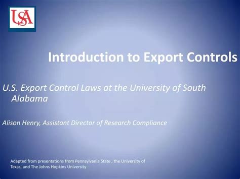 Ppt Introduction To Export Controls Powerpoint Presentation Free Download Id 41738