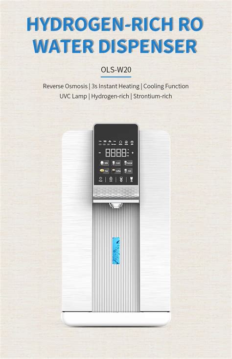 Modern Advanced Uvc Spe Hydrogen Rich Ro Purification Filters Countertop Hot Water Dispenser