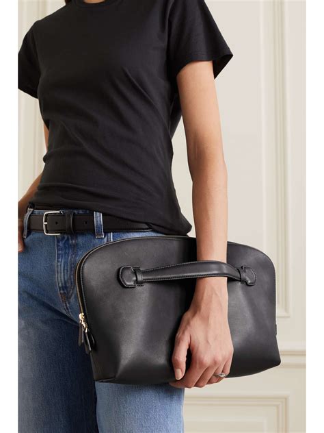THE ROW Ellie leather clutch | NET-A-PORTER