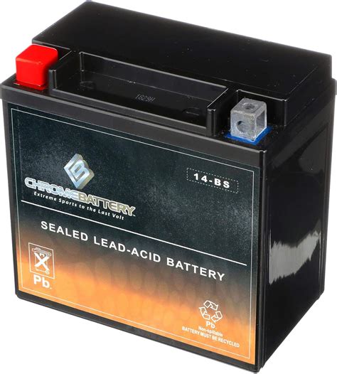 Chrome Battery Atv Battery Ytx Bs For Honda Trx