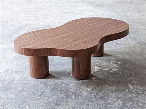 Amoeba Walnut Coffee Table For Sale at 1stDibs | amoeba coffee table