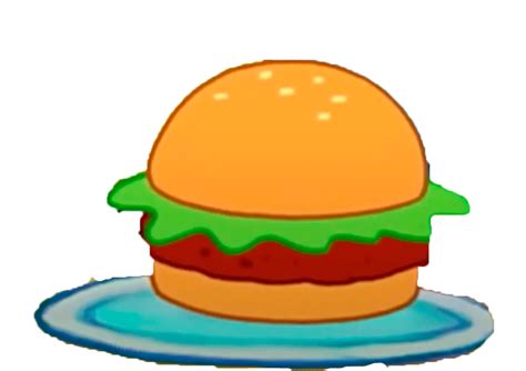 Krabby Patty On A Plate By Jayemelbr On Deviantart