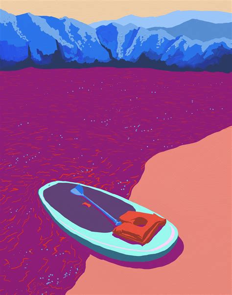 Summer Breeze Paddleboard Print | GingerPopStudio