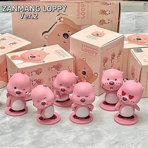 👉超讚 新品 韓國zanmang Loopy露比盲盒 周邊 可愛小海狸 公仔手辦 擺件女生禮物 蝦皮購物