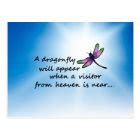 Dragonfly Memorial Poem Postcard | Zazzle.com