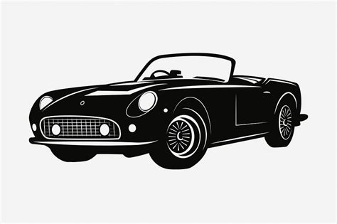 Vector Black Convertible Car Royalty Free SVG, Cliparts, Vectors - Clip ...