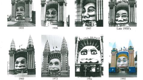 See The Evolution Of The Luna Park Sydney Face The Courier Mail