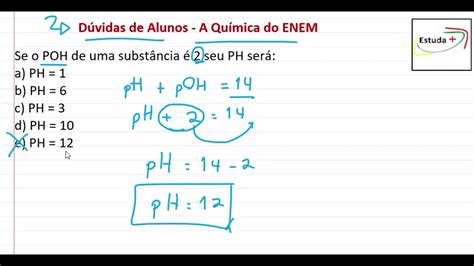 Aprenda A Usar A Fórmula Ph Poh 14 Youtube