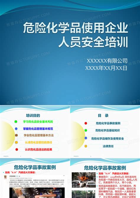 危险化学品使用企业从业人员安全培训ppt模板下载编号qdmwaazl熊猫办公