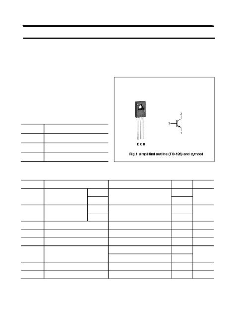 2SB649 Datasheet 1 4 Pages SAVANTIC Silicon PNP Power Transistors