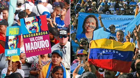 Chavismo Y OposiciÓn Salen A Las Calles De Caracas Tras La ProclamaciÓn