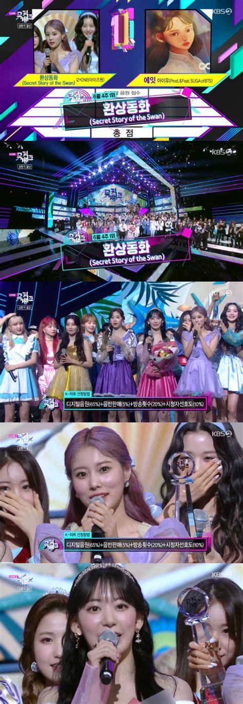 뮤직뱅크 아이즈원 환상동화 1위 위즈원 덕분 텐아시아