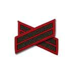 USMCBLUES Red Green Rank Patches For Sale