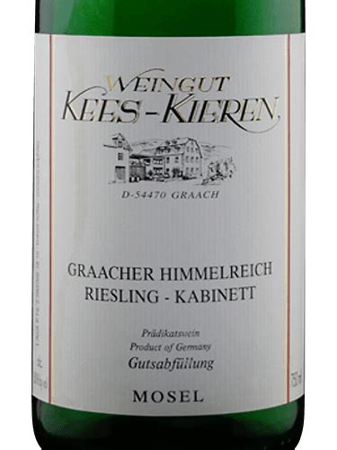 Kees Kieren Graacher Himmelreich Riesling Kabinett Vivino Brasil