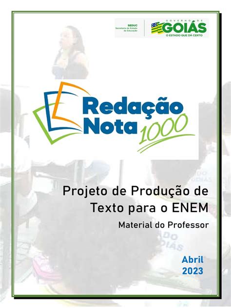 Redação Nota 1000 Enem 2023 Pdf - Projeto Redação Nota 1000 ENEM 2023 | PDF | Jornalismo | Liberdade de ...