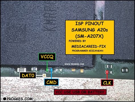 ISP PINOUT SAMSUNG A20s SM A207X