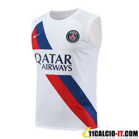 Le Nuove Canotta Allenamento Psg Bianco Rosso Blu