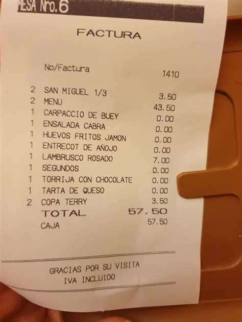 Carta Del Restaurante El Buen Yantar Albarrac N