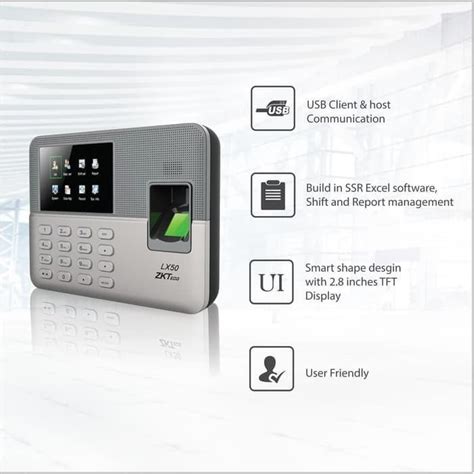 Jual ZKTeco Mesin Absensi LX50 Fingerprint Mesin Absensi Zkteco LX50