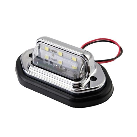 Universal Led License Plate Tag Light Lamp White For Truck Rv T O H