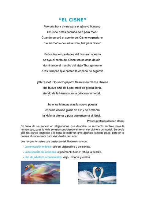 Calaméo 16 Poema El Cisne